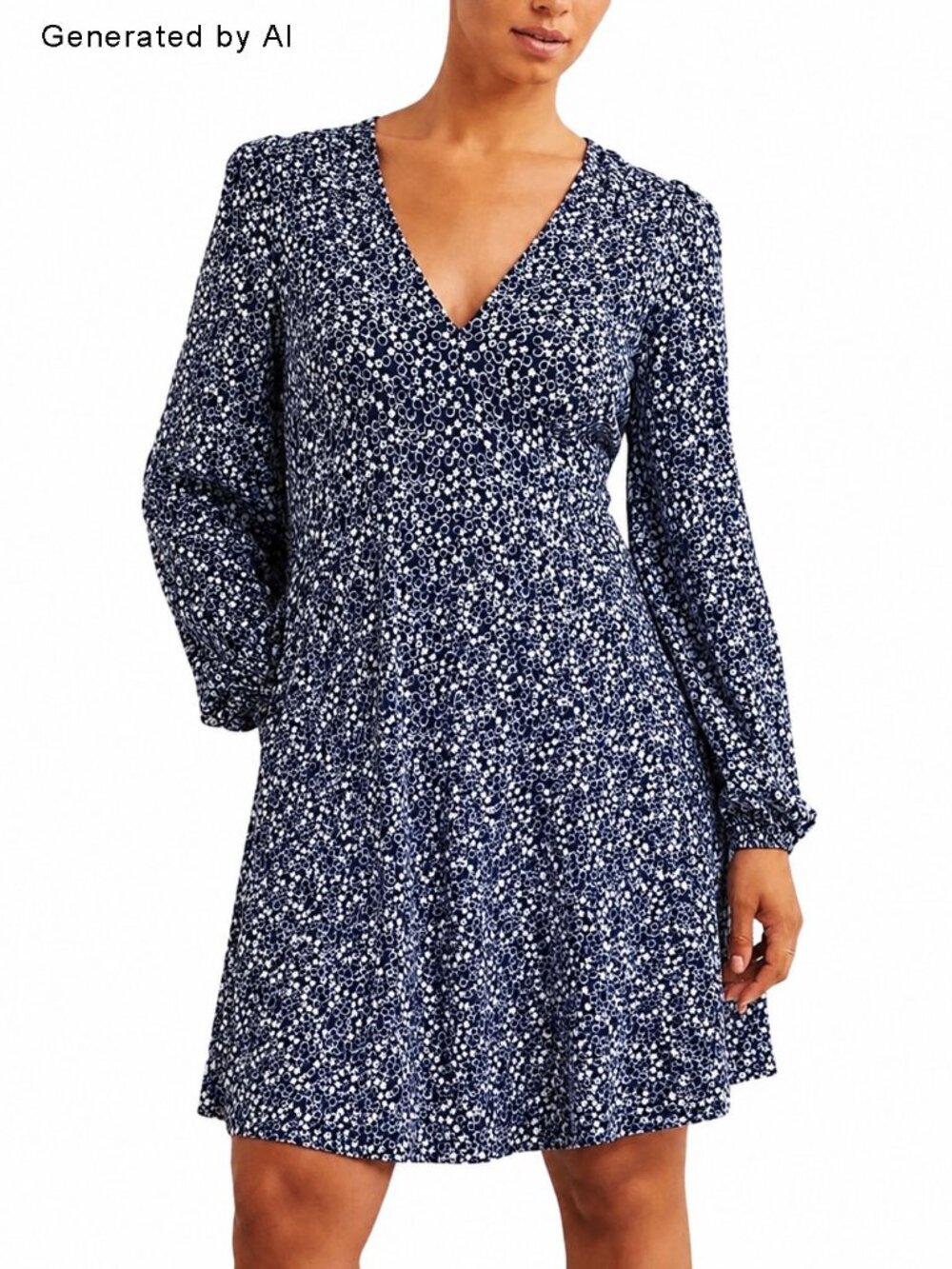 Boden V-Neck Mini Tea Dress 12P - Picture 12 of 12